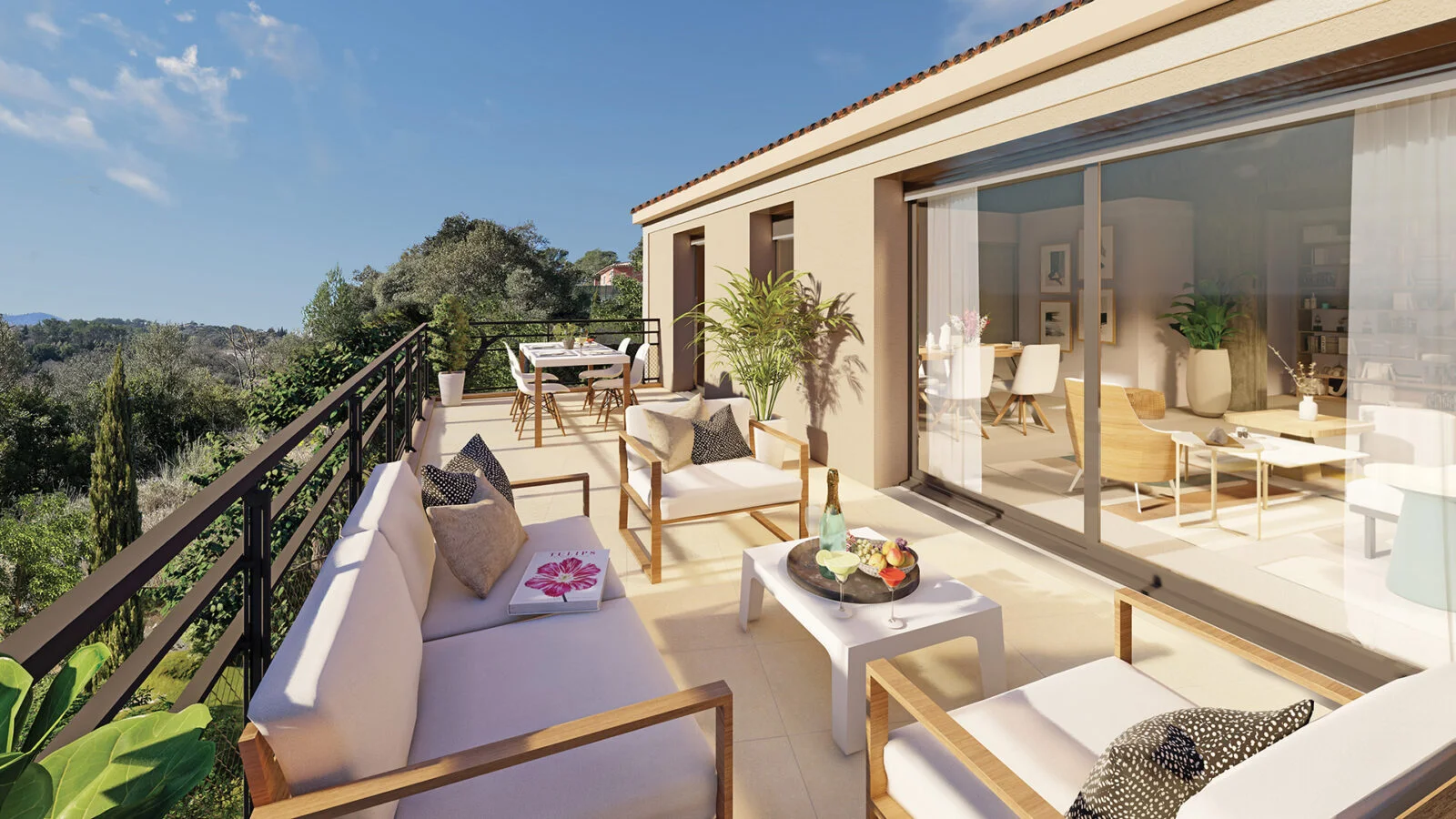 Résidence Les bastides ensoleillées Carces Terrasse