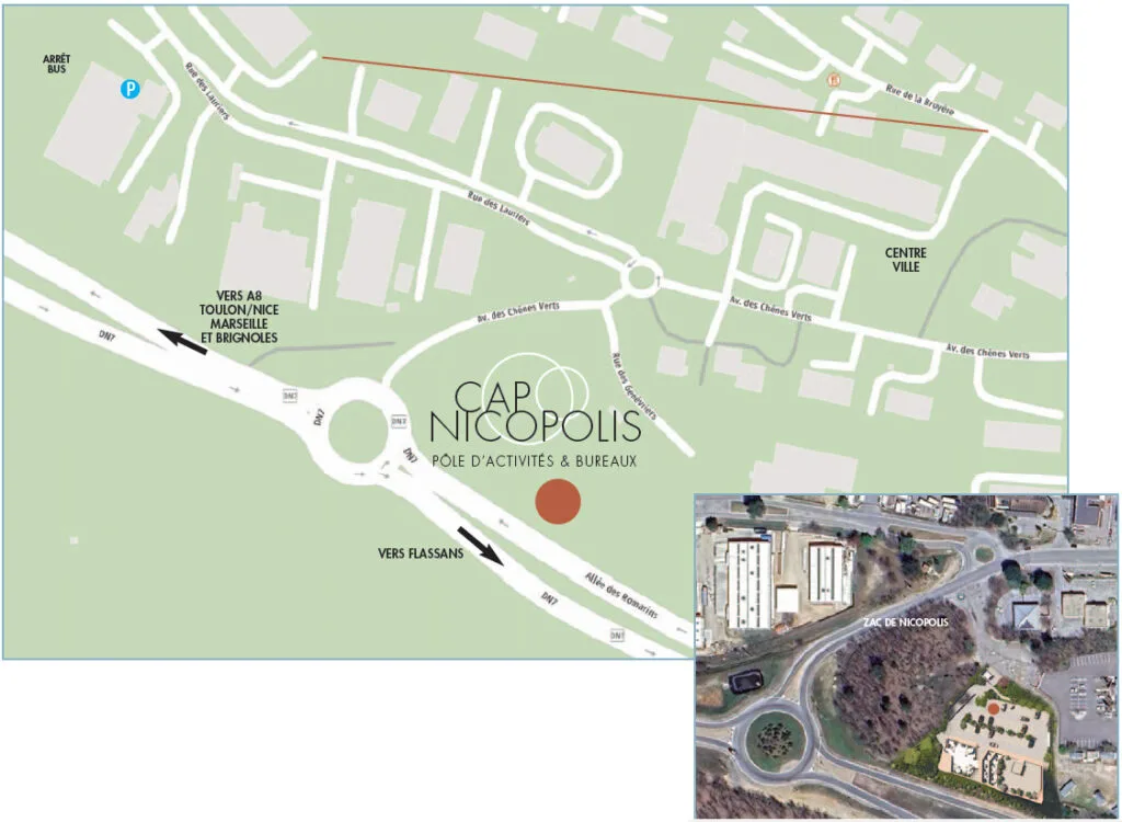 Cap Nicopolis plan de situation